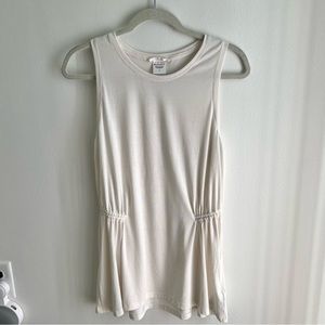Athleta White Cinched Tank Top Women’s Size XL